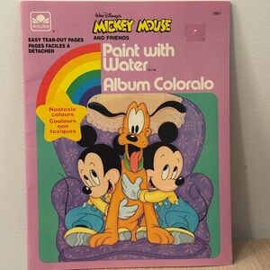 Vintage Mickey Mouse Paint with Water Book
